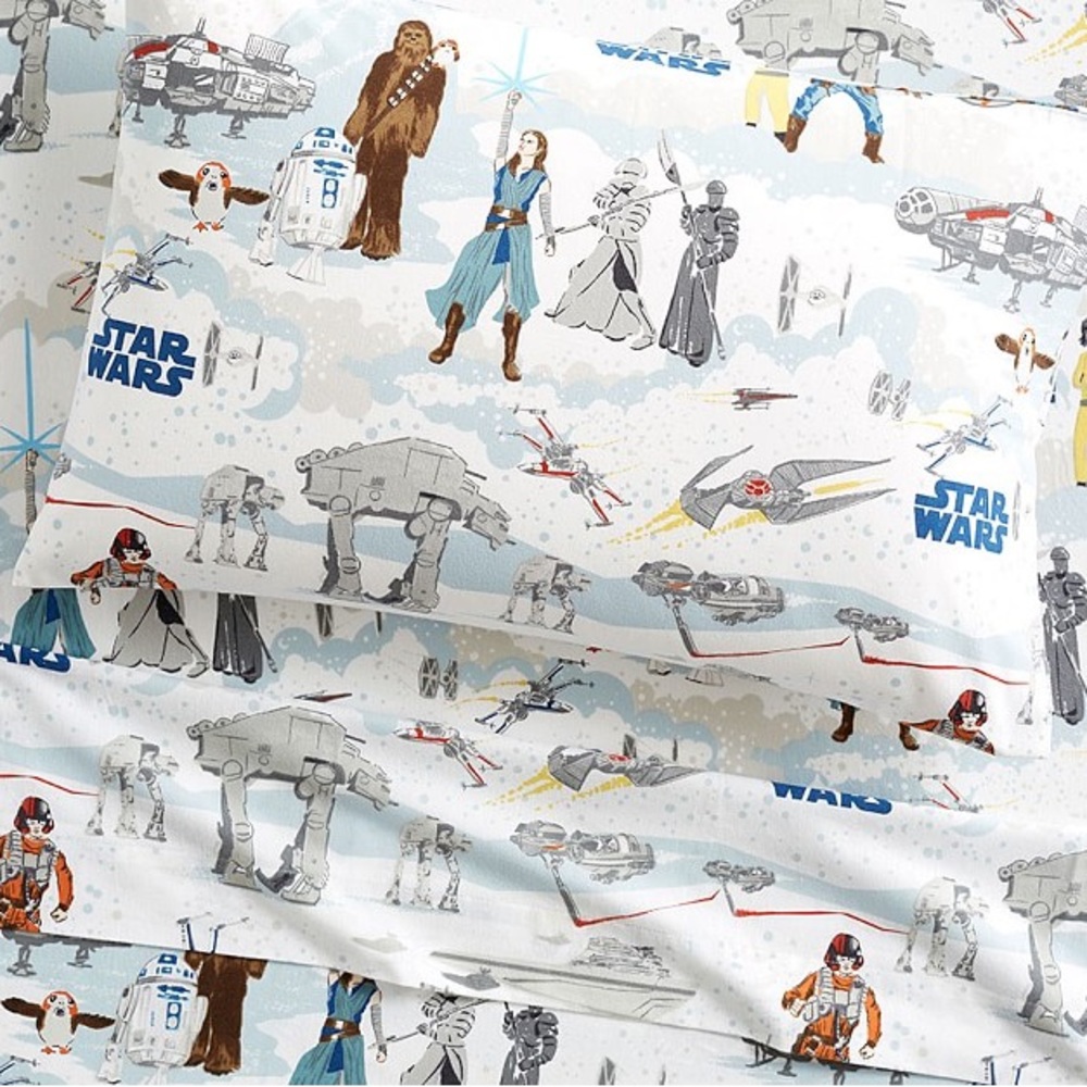 POTTERY BARN KIDS STAR WARS The Last Jedi Sheet Set